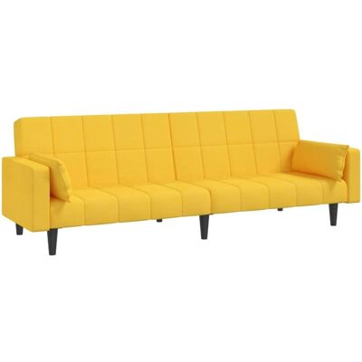 Canapé-lit Jaune 2 Places - Mobilier de salon - Publicité Canapé-lit Jaune 2 Places - Mobilier de salon - Publicité