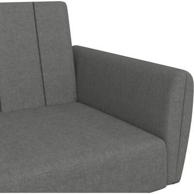 vidaXL Sovesofa - Lys grå - 2-i-1 til stuen vidaXL Sovesofa - Lys grå - 2-i-1 til stuen