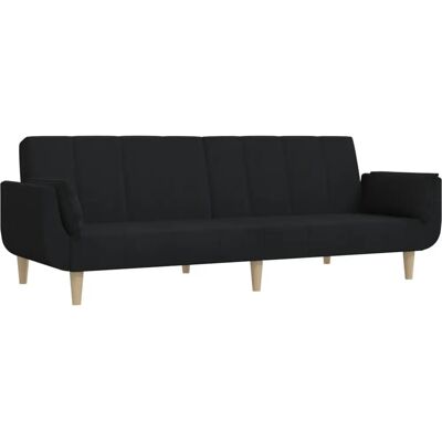 vidaXL 375871 Sorte sovesofa med puder vidaXL 375871 Sorte sovesofa med puder