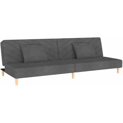 VidaXL Canapé-Lit - Gris VidaXL Canapé-Lit - Gris