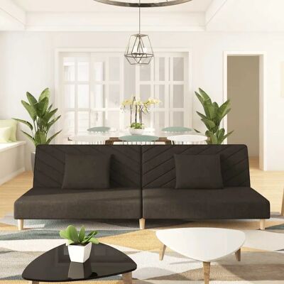 vidaXL 2-personers Sovesofa Brun Stoff - Sovesofa vidaXL 2-personers Sovesofa Brun Stoff - Sovesofa