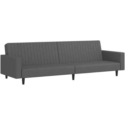 vidaXL Model 857078 Grå fløjl 2-personers sovesofa - Sovesofa vidaXL Model 857078 Grå fløjl 2-personers sovesofa - Sovesofa