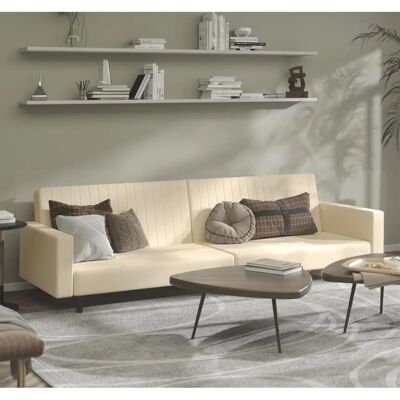 vidaXL Samtsofa mit Schlaffunktion - Schlafsofa 2-Sitzer vidaXL Samtsofa mit Schlaffunktion - Schlafsofa 2-Sitzer