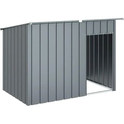 Budka dla psa z dachem - Trwała stal ocynkowana - 153x91x110 cm Budka dla psa z dachem - Trwała stal ocynkowana - 153x91x110 cm