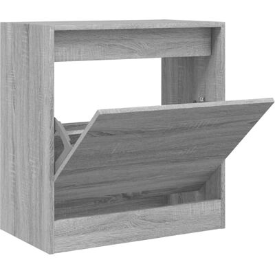 vidaXL Grijze Sonoma schoenenkast 60x34x63.5 cm - Schoenorganizer vidaXL Grijze Sonoma schoenenkast 60x34x63.5 cm - Schoenorganizer