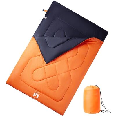 vidaXL Doppelschlafsack - 3-4 Jahreszeiten, Orange, 2 Personen vidaXL Doppelschlafsack - 3-4 Jahreszeiten, Orange, 2 Personen