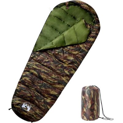 vidaXL Mumiöser Schlafsack - Grün - Schlafsack vidaXL Mumiöser Schlafsack - Grün - Schlafsack