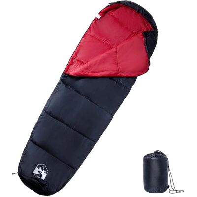 vidaXL Mumien-Schlafsack für Erwachsene - 3 Jahreszeiten - Rot/Schwarz vidaXL Mumien-Schlafsack für Erwachsene - 3 Jahreszeiten - Rot/Schwarz