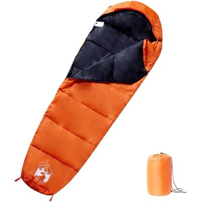 vidaXL Mumien-Schlafsack für Erwachsene - Orange - 3 Jahreszeiten vidaXL Mumien-Schlafsack für Erwachsene - Orange - 3 Jahreszeiten
