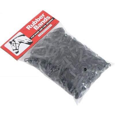vidaXL Pferdeflechtbänder - Silikon, 500 stk, Schwarz vidaXL Pferdeflechtbänder - Silikon, 500 stk, Schwarz