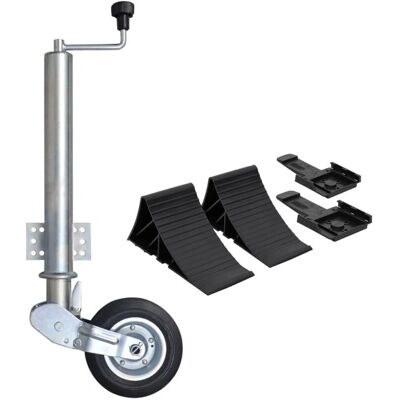 vidaXL Roue de remorque 60 mm avec cales - Accessoires de remorque vidaXL Roue de remorque 60 mm avec cales - Accessoires de remorque
