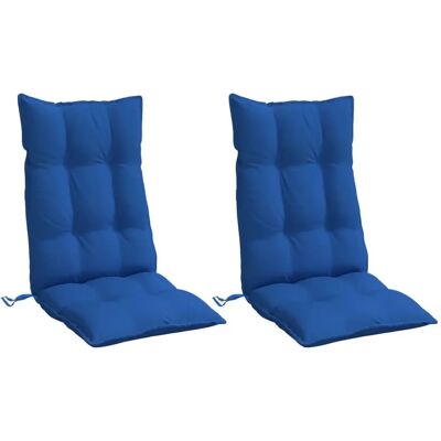 vidaXL Poduszki wysokie z oparciem - 2 szt. Oxford Royal Blue vidaXL Poduszki wysokie z oparciem - 2 szt. Oxford Royal Blue