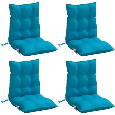 vidaXL Low-back cushions - 4 stuks. Lichtblauw Oxford stof vidaXL Low-back cushions - 4 stuks. Lichtblauw Oxford stof