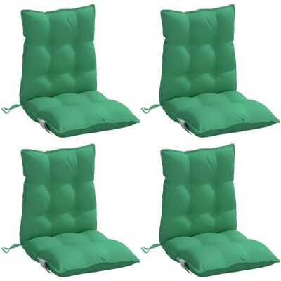 vidaXL Lage rugkussens - 4 stuks - Groene Oxford stof vidaXL Lage rugkussens - 4 stuks - Groene Oxford stof
