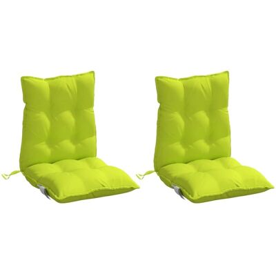 vidaXL Tuinkussen voor Stoelen - Set van 2, Neon Groen, 100x50x7cm vidaXL Tuinkussen voor Stoelen - Set van 2, Neon Groen, 100x50x7cm
