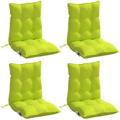 vidaXL Sitzkissen - Neongrün Oxford-Gewebe - 4 Stück vidaXL Sitzkissen - Neongrün Oxford-Gewebe - 4 Stück