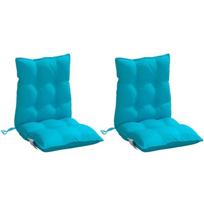 vidaXL Niedriglehner-Auflagen - 2 Stk. Rot - cushions vidaXL Niedriglehner-Auflagen - 2 Stk. Rot - cushions