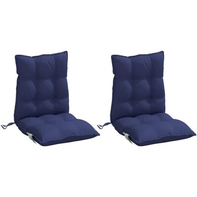 vidaXL Marineblauw Oxford Kussens - 2 stuks vidaXL Marineblauw Oxford Kussens - 2 stuks