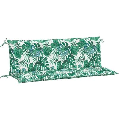 vidaXL Sitzkissen, Gartenbank-Auflagen 2 Stk. Blattmuster 150 x 50 x 7cm Oxford-Gewebe Grün - Gartenbankkissen vidaXL Sitzkissen, Gartenbank-Auflagen 2 Stk. Blattmuster 150 x 50 x 7cm Oxford-Gewebe Grün - Gartenbankkissen