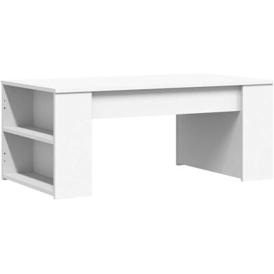 vidaXL Witte koffie- en salontafel van engineering hout - Salontafel vidaXL Witte koffie- en salontafel van engineering hout - Salontafel