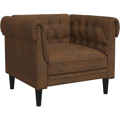 VIDAXL Sofá Chesterfield Marrón - Sofá VIDAXL Sofá Chesterfield Marrón - Sofá