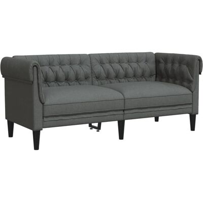 VidaXL 2-personers Chesterfield sofa - Grå VidaXL 2-personers Chesterfield sofa - Grå