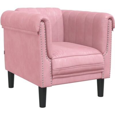 VidaXL 3-Sitzer Samtrosa Pink - Sofa VidaXL 3-Sitzer Samtrosa Pink - Sofa
