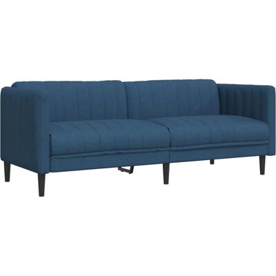 VIDAXL 3-personers Blå Stoff Sofa - Sofa VIDAXL 3-personers Blå Stoff Sofa - Sofa