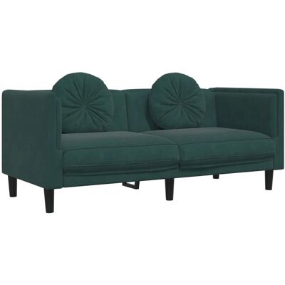 VidaXL 372634 Sofa - 2-personers Fløjl Grøn VidaXL 372634 Sofa - 2-personers Fløjl Grøn