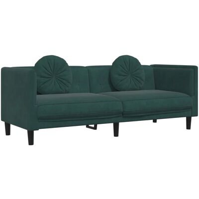 VidaXL Model 372644 3-zits Bank Groen - Meubels VidaXL Model 372644 3-zits Bank Groen - Meubels