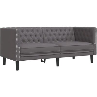 VidaXL 372662 Sofa 2 Pladser - Grå - Sofa VidaXL 372662 Sofa 2 Pladser - Grå - Sofa