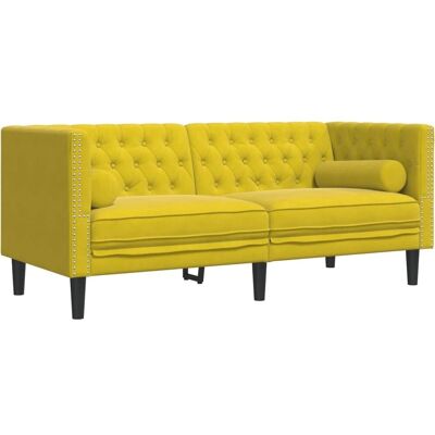 Vidaxl Fløjl 2-personers Chesterfield Sofa Vidaxl Fløjl 2-personers Chesterfield Sofa