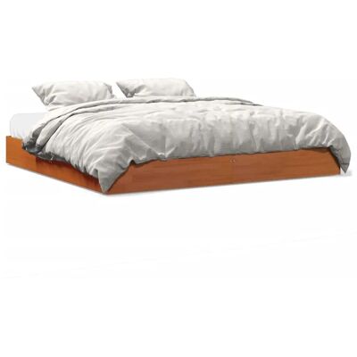 vidaXL 844815 Wooden Bed Frame - Rustic Pine - 180x200 cm vidaXL 844815 Wooden Bed Frame - Rustic Pine - 180x200 cm