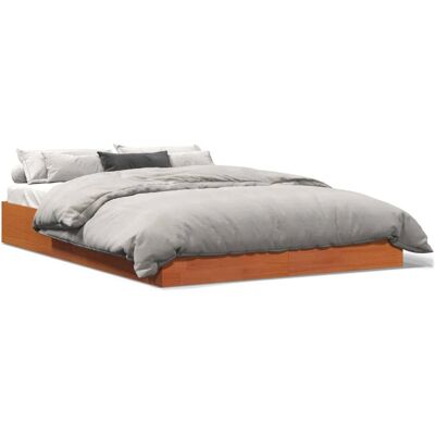 vidaXL 844816 Bedframe - Massief dennenhout - Wasbruin - 160x200 cm vidaXL 844816 Bedframe - Massief dennenhout - Wasbruin - 160x200 cm
