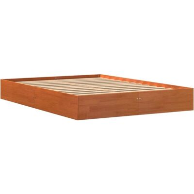 vidaXL Bedframe - Stabiel Rustiek Houten Bedframe - Bed vidaXL Bedframe - Stabiel Rustiek Houten Bedframe - Bed
