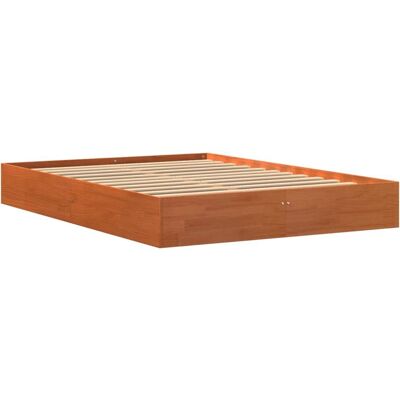 vidaXL Bedframe 120x190 cm - Kleine dubbele rustieke houten bed vidaXL Bedframe 120x190 cm - Kleine dubbele rustieke houten bed