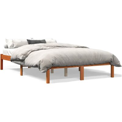 vidaXL Bettgestell Wachsbraun - Stabil Kiefernholz 140x200cm vidaXL Bettgestell Wachsbraun - Stabil Kiefernholz 140x200cm