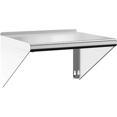 vidaXL Wandplank 50x45x31 cm Zilver Roestvrij staal - Wandplank vidaXL Wandplank 50x45x31 cm Zilver Roestvrij staal - Wandplank