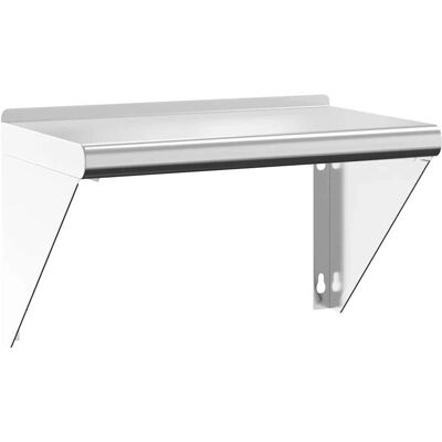 vidaXL Wandplank 50x30x31 cm Zilver Roestvrij Staal - Wandplank vidaXL Wandplank 50x30x31 cm Zilver Roestvrij Staal - Wandplank