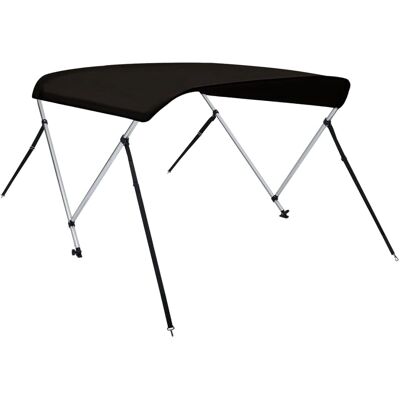vidaXL 2-Bogen Bimini Top Schwarz - Bootdach vidaXL 2-Bogen Bimini Top Schwarz - Bootdach