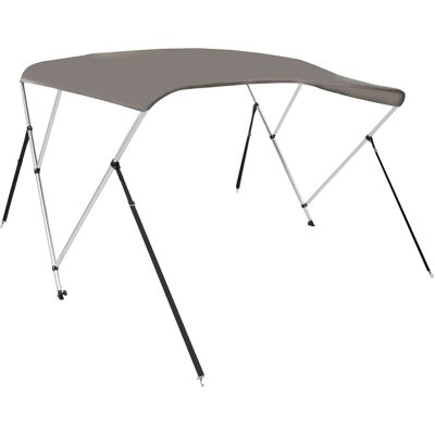 vidaXL 3- bue Bimini Top Grå - Bådtilbehør vidaXL 3- bue Bimini Top Grå - Bådtilbehør