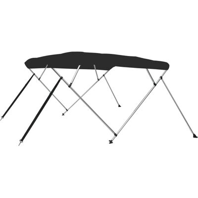 vidaXL Sorte 243x250x131 cm Båddækken Vandskyende UV-bestandig vidaXL Sorte 243x250x131 cm Båddækken Vandskyende UV-bestandig