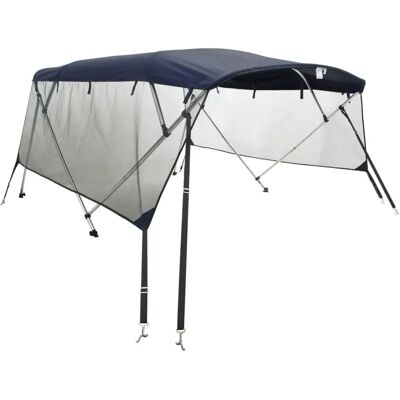 vidaXL 4-Boog Bimini Top met Mesh Zijpanelen - Boot Accessoire vidaXL 4-Boog Bimini Top met Mesh Zijpanelen - Boot Accessoire