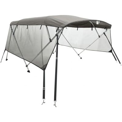 vidaXL 4-Bow Bimini Top with Mesh Side Panels - Bimini Top vidaXL 4-Bow Bimini Top with Mesh Side Panels - Bimini Top