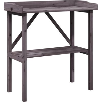 vidaXL Table de Plantation avec Étagère - Bois de Sapin Massif - 78x38x82.5 cm vidaXL Table de Plantation avec Étagère - Bois de Sapin Massif - 78x38x82.5 cm