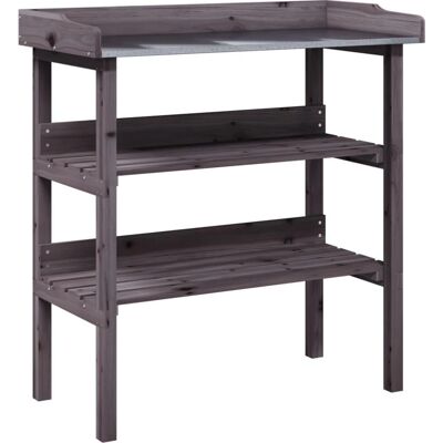 vidaXL Pflanztisch mit Regalen - 78x38x82,5 cm - Massives Fichtenholz vidaXL Pflanztisch mit Regalen - 78x38x82,5 cm - Massives Fichtenholz