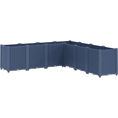 vidaXL Pflanzkübel 160x160x53 cm - Grau - Pflanzkübel vidaXL Pflanzkübel 160x160x53 cm - Grau - Pflanzkübel