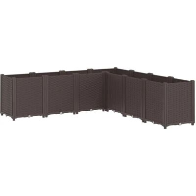 vidaXL Tuinplant Pot Buiten Bloempot Balkon Kruiden Potdoos Bruin - Tuinplant vidaXL Tuinplant Pot Buiten Bloempot Balkon Kruiden Potdoos Bruin - Tuinplant