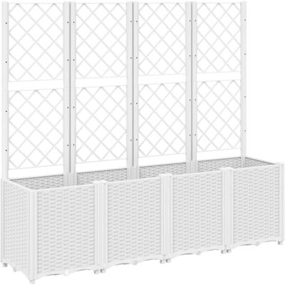 vidaXL Tuinplantbak met Rankgitter 160x40x140 cm - Tuinplantbak vidaXL Tuinplantbak met Rankgitter 160x40x140 cm - Tuinplantbak