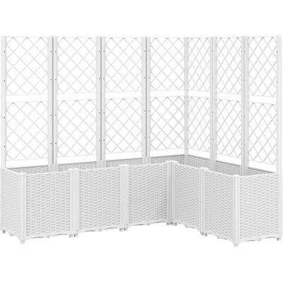 vidaXL Pflanzkübel Mit Rankgitter 160x120x140 cm - Gartenpflanzkübel vidaXL Pflanzkübel Mit Rankgitter 160x120x140 cm - Gartenpflanzkübel